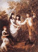 GAINSBOROUGH, Thomas The Marsham Children rdfg oil painting on canvas